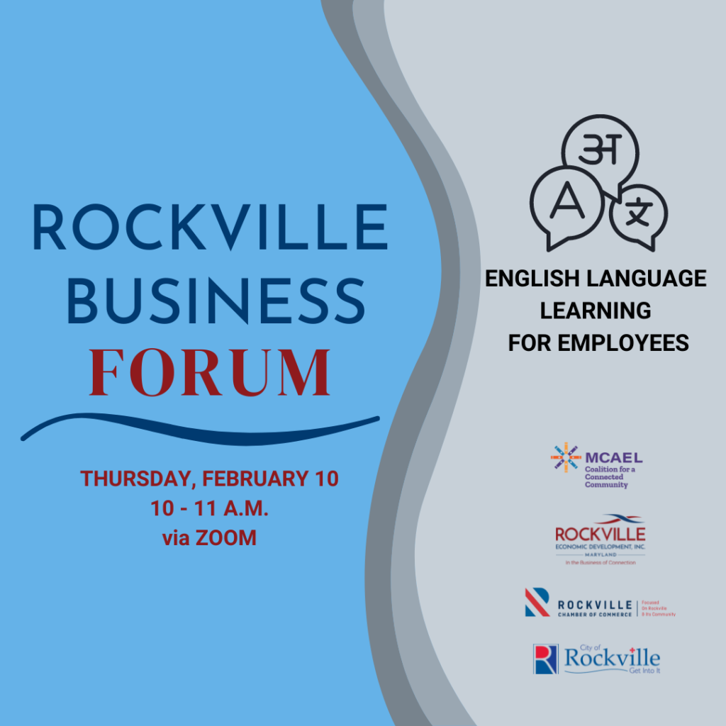 Rockville Business Forum: English Language Learning for Employees