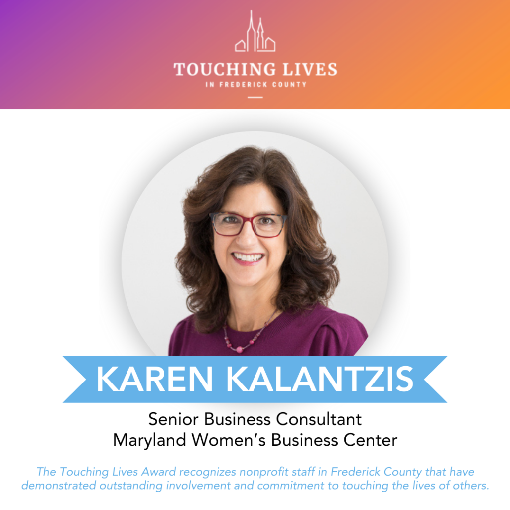 MWBC Senior Business Consultant, Karen Kalantzis, presented with Touching Lives Award 2024