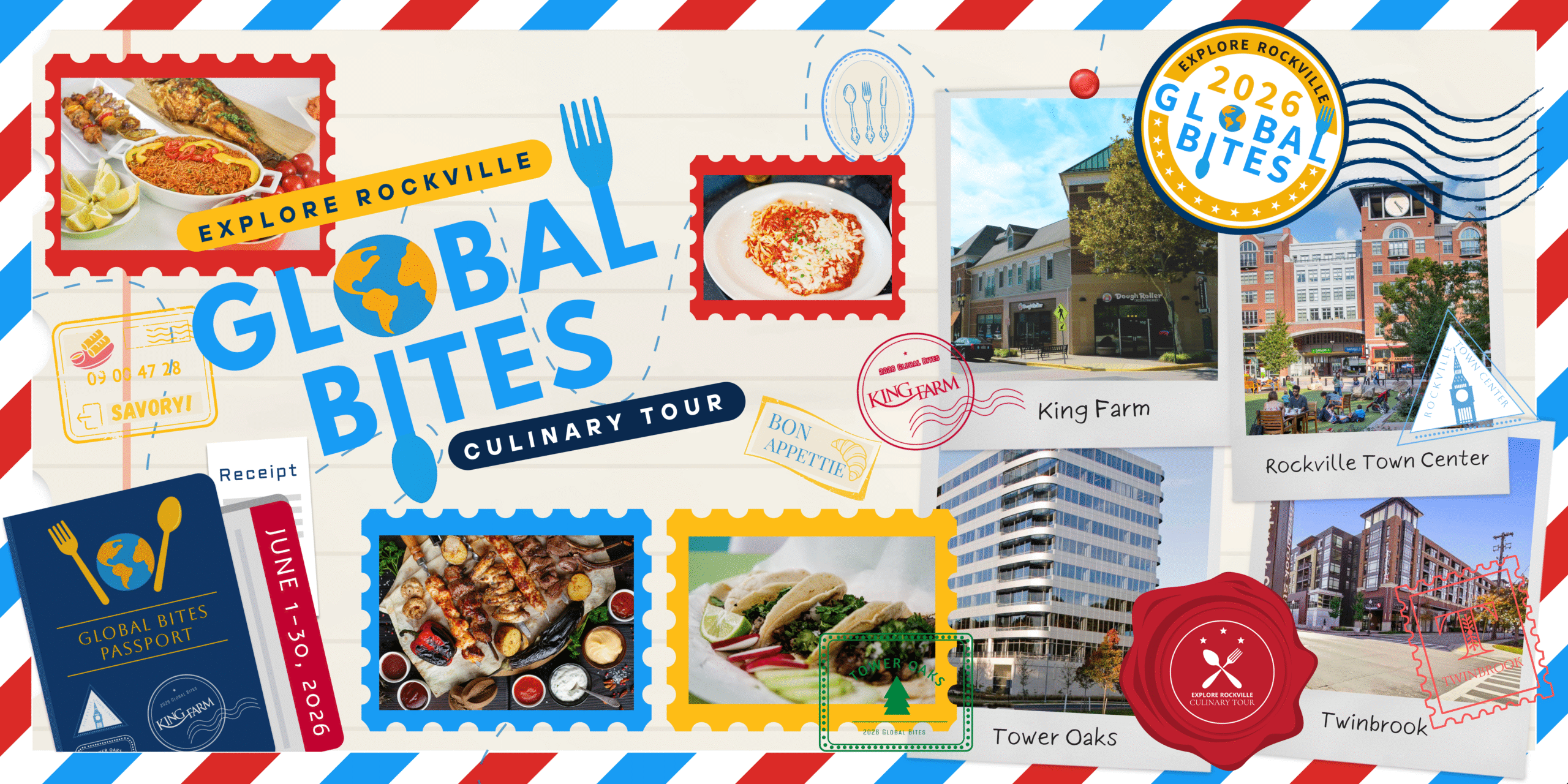 Explore Rockville Global Bites 2026 Culinary Tour page banner